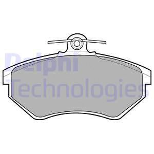 DELPHI Комплект тормозных колодок, дисковый тормоз LP770