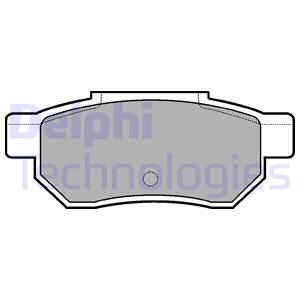 DELPHI Комплект тормозных колодок, дисковый тормоз LP772