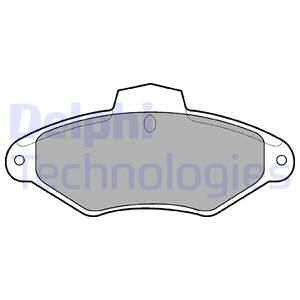 DELPHI Комплект тормозных колодок, дисковый тормоз LP787