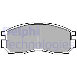 DELPHI Комплект тормозных колодок, дисковый тормоз LP803