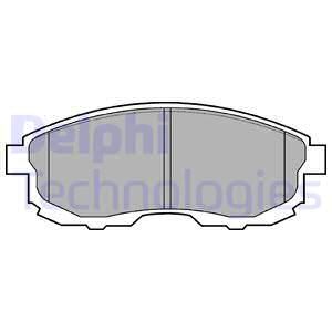 DELPHI Комплект тормозных колодок, дисковый тормоз LP812
