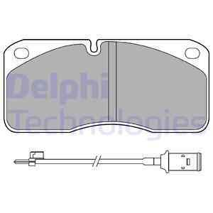 DELPHI Комплект тормозных колодок, дисковый тормоз LP859