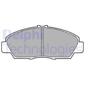 DELPHI Комплект тормозных колодок, дисковый тормоз LP869