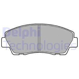DELPHI Комплект тормозных колодок, дисковый тормоз LP870