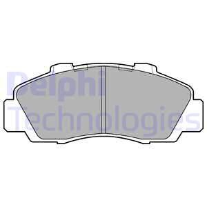 DELPHI Комплект тормозных колодок, дисковый тормоз LP872