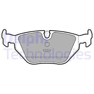 DELPHI Комплект тормозных колодок, дисковый тормоз LP907