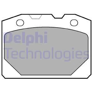DELPHI Комплект тормозных колодок, дисковый тормоз LP92