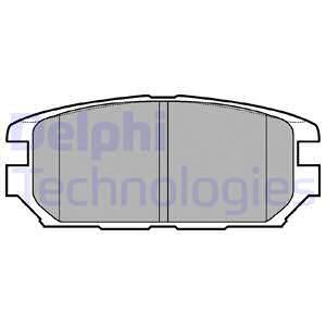 DELPHI Комплект тормозных колодок, дисковый тормоз LP921