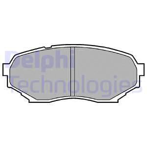 DELPHI Комплект тормозных колодок, дисковый тормоз LP934