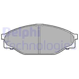 DELPHI Комплект тормозных колодок, дисковый тормоз LP950