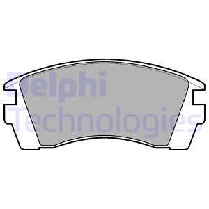 DELPHI Комплект тормозных колодок, дисковый тормоз LP952