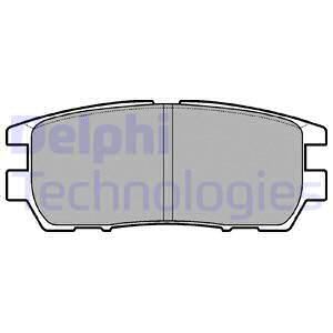 DELPHI Комплект тормозных колодок, дисковый тормоз LP954