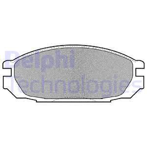 DELPHI Комплект тормозных колодок, дисковый тормоз LP983