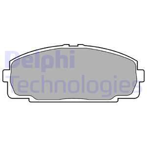 DELPHI Комплект тормозных колодок, дисковый тормоз LP989