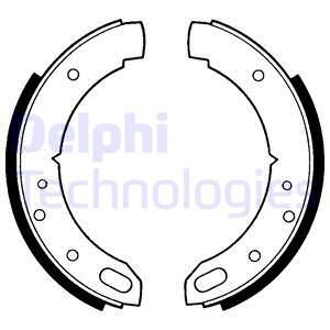 DELPHI Комплект тормозных колодок, стояночная тормозная с LS1169