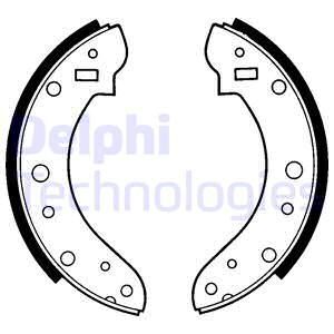 DELPHI Комплект тормозных колодок LS1204