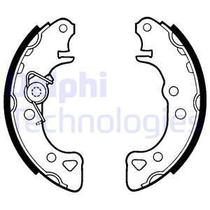 DELPHI Комплект тормозных колодок LS1319