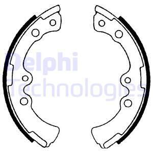 DELPHI Комплект тормозных колодок, стояночная тормозная с LS1564