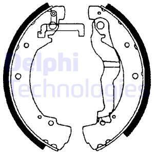 DELPHI Комплект тормозных колодок LS1656