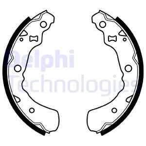 DELPHI Комплект тормозных колодок LS1936