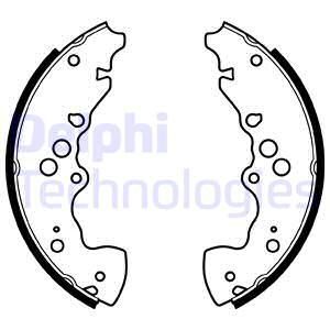 DELPHI Комплект тормозных колодок LS1955