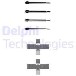 DELPHI Комплектующие, колодки дискового тормоза LX0003
