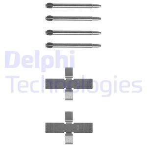 DELPHI Комплектующие, колодки дискового тормоза LX0008