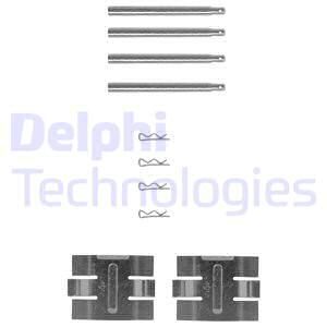 DELPHI Комплектующие, колодки дискового тормоза LX0029