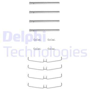 DELPHI Комплектующие, колодки дискового тормоза LX0030