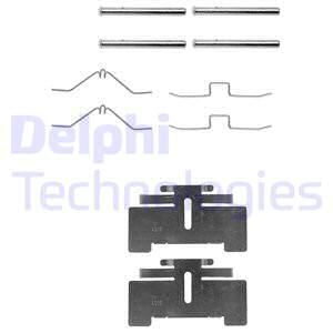 DELPHI Комплектующие, колодки дискового тормоза LX0034
