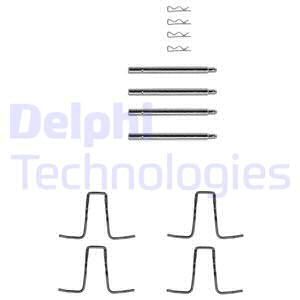 DELPHI Комплектующие, колодки дискового тормоза LX0036