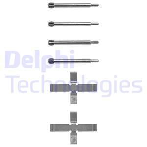 DELPHI Комплектующие, колодки дискового тормоза LX0039