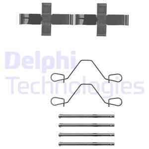 DELPHI Комплектующие, колодки дискового тормоза LX0043