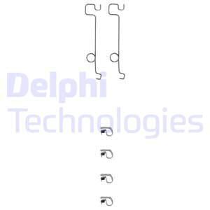 DELPHI Комплектующие, колодки дискового тормоза LX0045