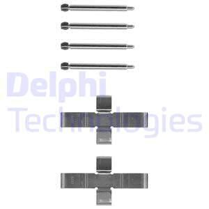 DELPHI Комплектующие, колодки дискового тормоза LX0047