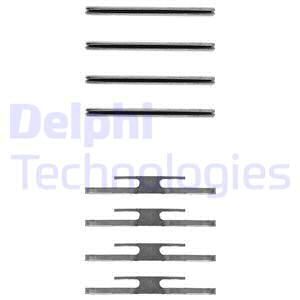 DELPHI Комплектующие, колодки дискового тормоза LX0055