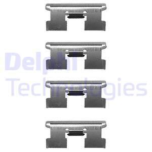 DELPHI Комплектующие, колодки дискового тормоза LX0059
