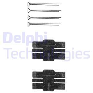 DELPHI Комплектующие, колодки дискового тормоза LX0064