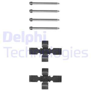 DELPHI Комплектующие, колодки дискового тормоза LX0065