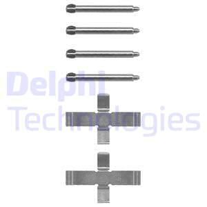DELPHI Комплектующие, колодки дискового тормоза LX0070