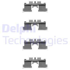 DELPHI Комплектующие, колодки дискового тормоза LX0079