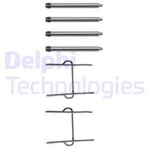 DELPHI Комплектующие, колодки дискового тормоза LX0081