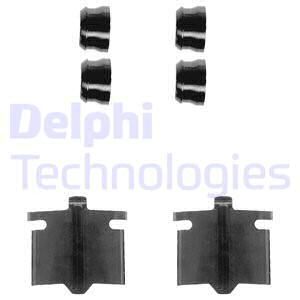 DELPHI Комплектующие, колодки дискового тормоза LX0082