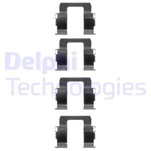 DELPHI Комплектующие, колодки дискового тормоза LX0083