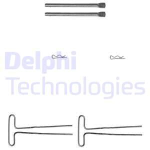 DELPHI Комплектующие, колодки дискового тормоза LX0087