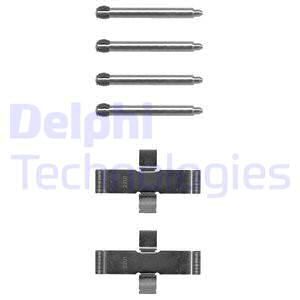 DELPHI Комплектующие, колодки дискового тормоза LX0093