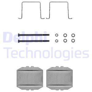 DELPHI Комплектующие, колодки дискового тормоза LX0122