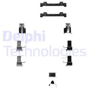 DELPHI Комплектующие, колодки дискового тормоза LX0124