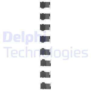 DELPHI Комплектующие, колодки дискового тормоза LX0126