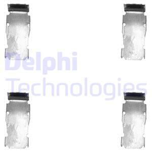 DELPHI Комплектующие, колодки дискового тормоза LX0133